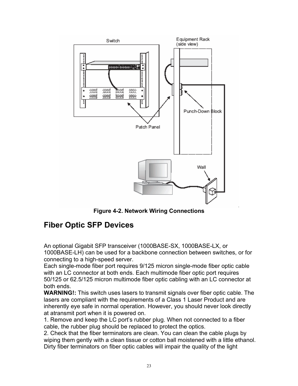 Fiber optic sfp devices | MRV Communications MR2228-S2C User Manual | Page 27 / 41