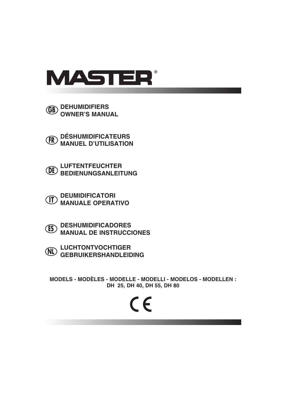Master Lock DH 40 User Manual | 28 pages