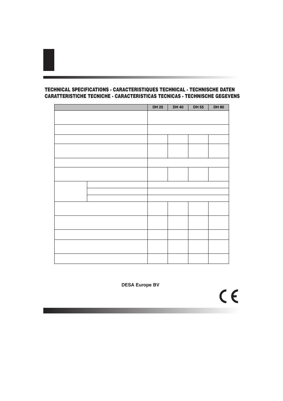 Desa europe bv | Master Lock DH 40 User Manual | Page 28 / 28
