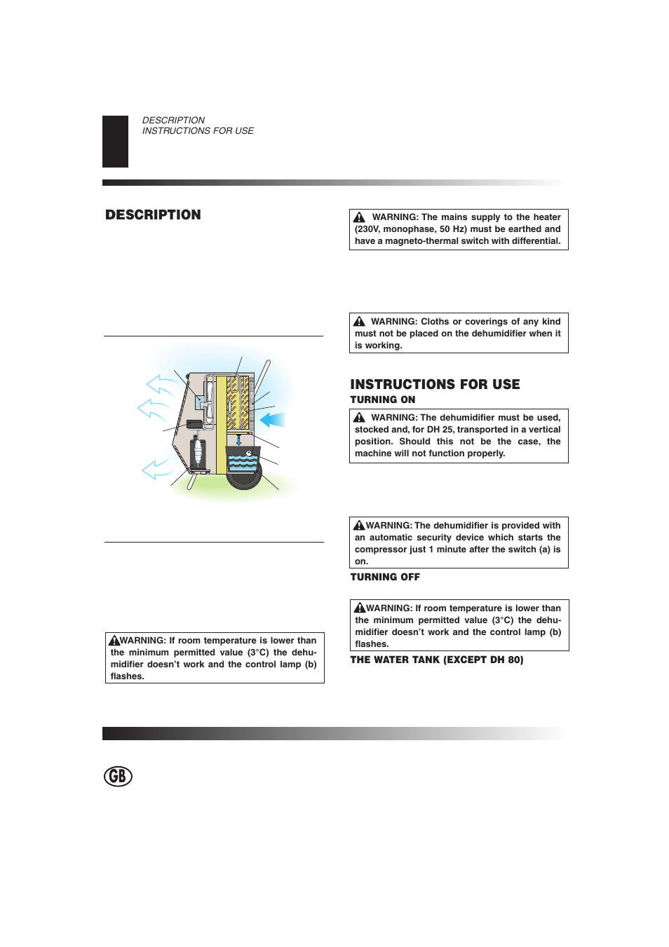 Description, Instructions for use | Master Lock DH 40 User Manual | Page 4 / 28