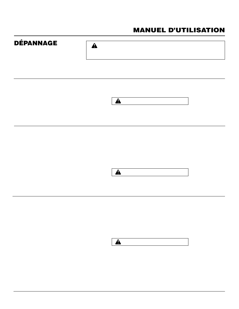 Manuel d’utilisation, Dépannage | Master Lock B150CEH User Manual | Page 35 / 108