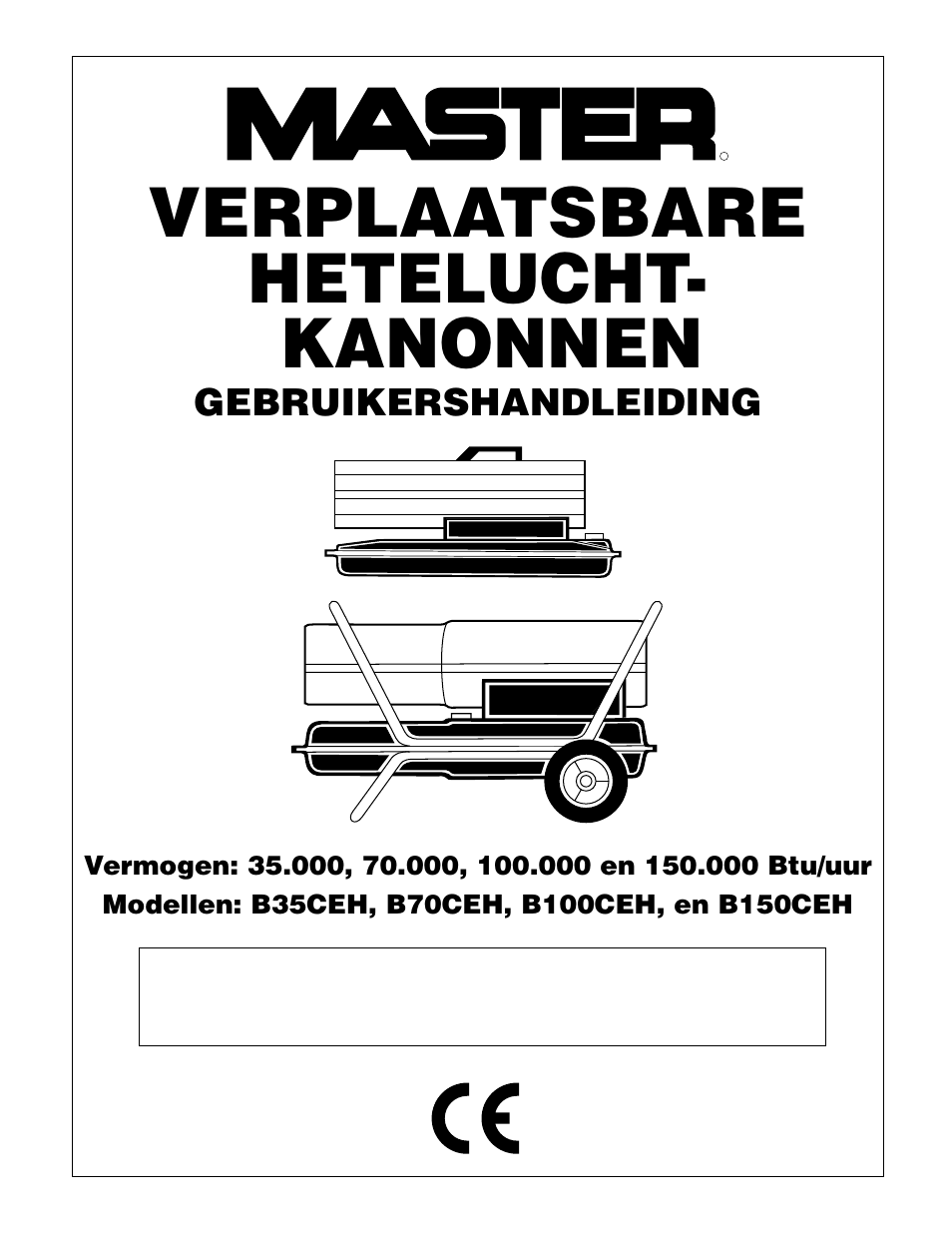 Verplaatsbare hetelucht- kanonnen | Master Lock B150CEH User Manual | Page 55 / 108