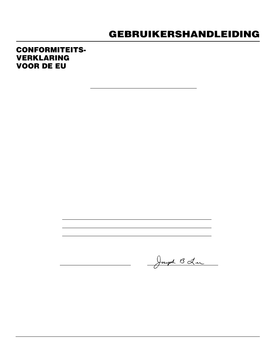 Gebruikershandleiding, Conformiteits- verklaring voor de eu | Master Lock B150CEH User Manual | Page 79 / 108