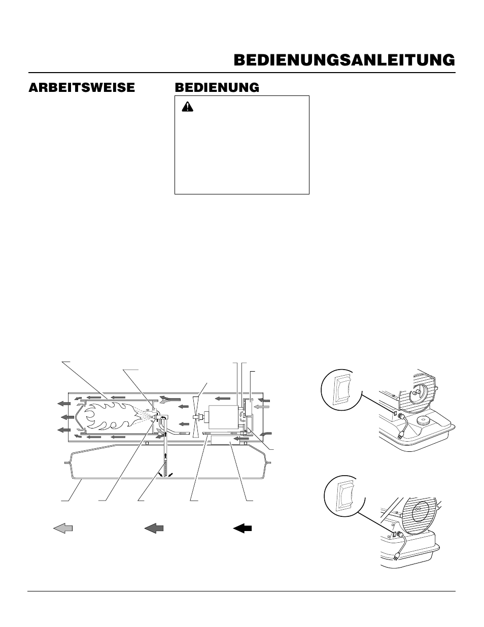 Bedienungsanleitung, Arbeitsweise, Bedienung | Master Lock B150CEH User Manual | Page 85 / 108