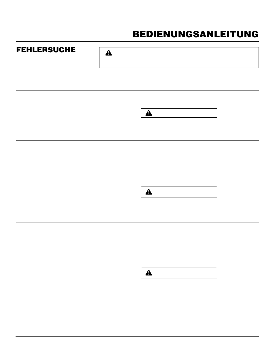 Bedienungsanleitung, Fehlersuche | Master Lock B150CEH User Manual | Page 87 / 108
