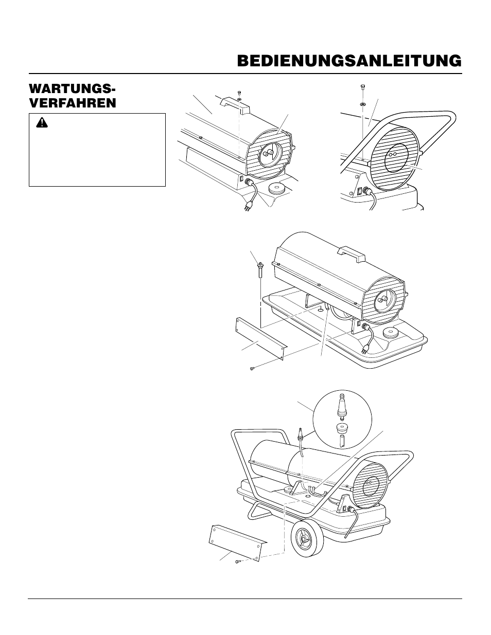Bedienungsanleitung, Wartungs- verfahren | Master Lock B150CEH User Manual | Page 89 / 108