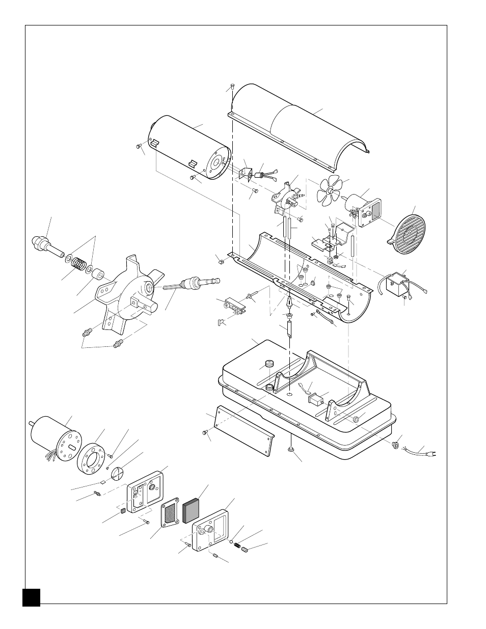 Illustrated parts breakdown | Master Lock 70000 BTU/Hr User Manual | Page 20 / 24