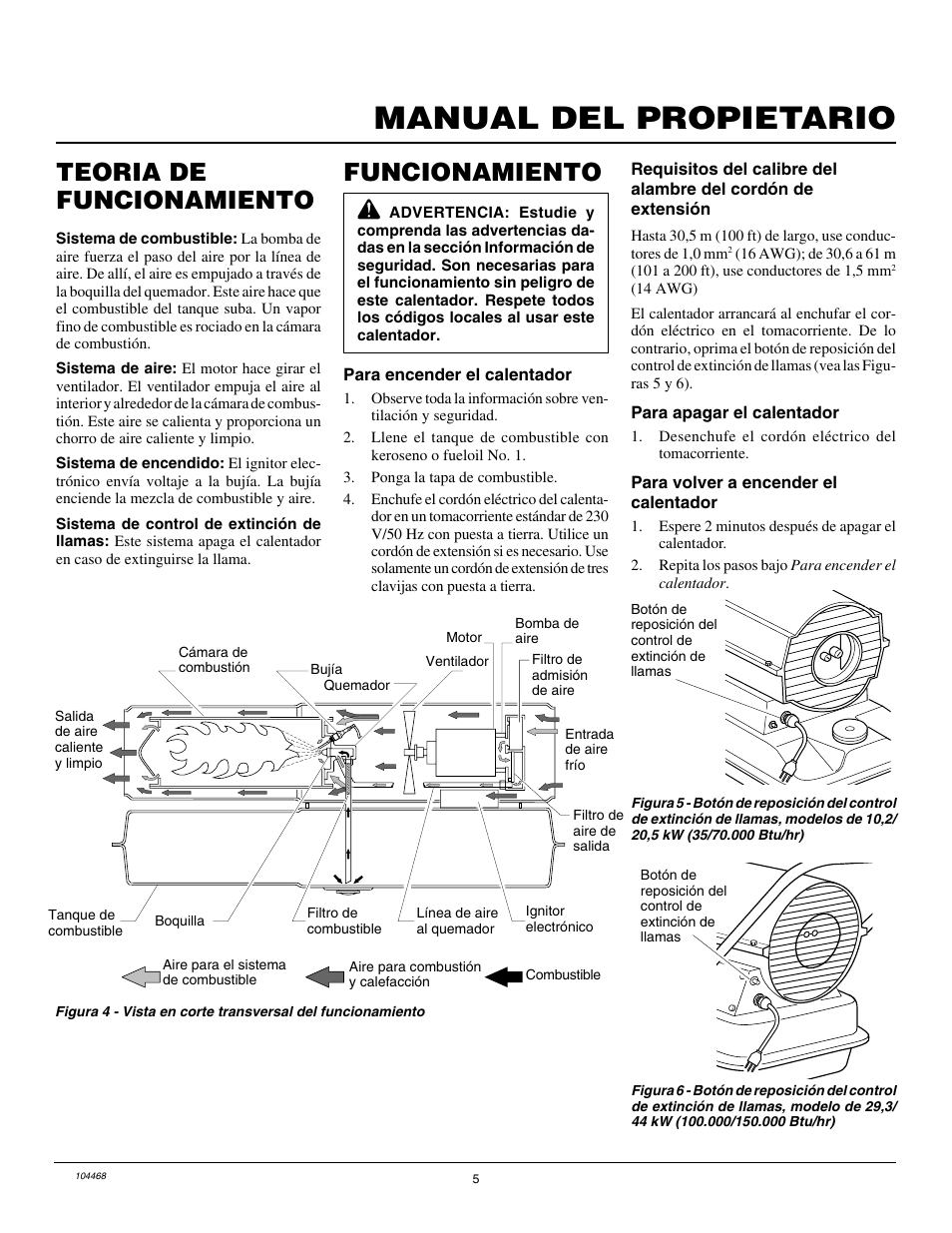Manual del propietario, Teoria de funcionamiento, Funcionamiento | Master Lock B150CEA User Manual | Page 29 / 48
