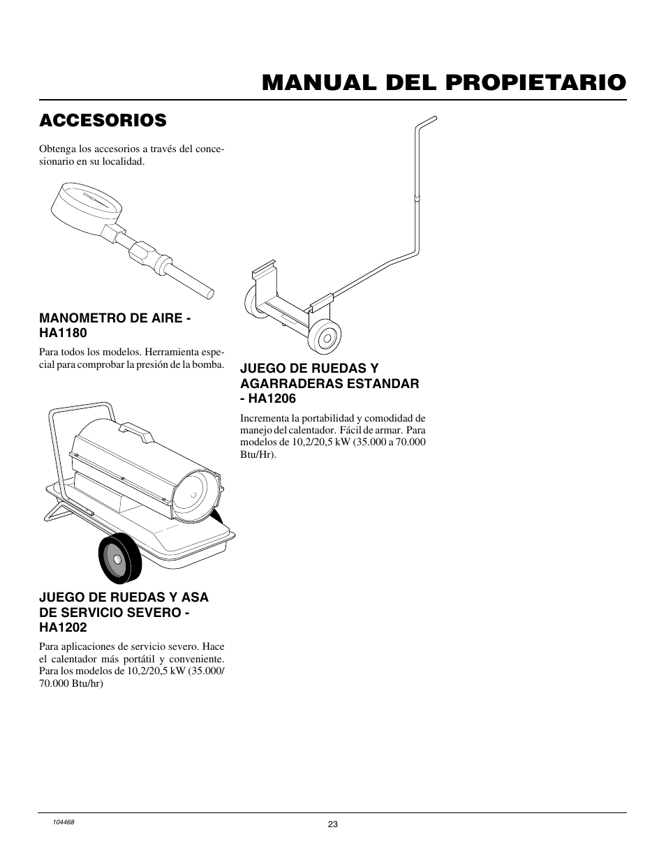 Manual del propietario, Accesorios | Master Lock B150CEA User Manual | Page 47 / 48