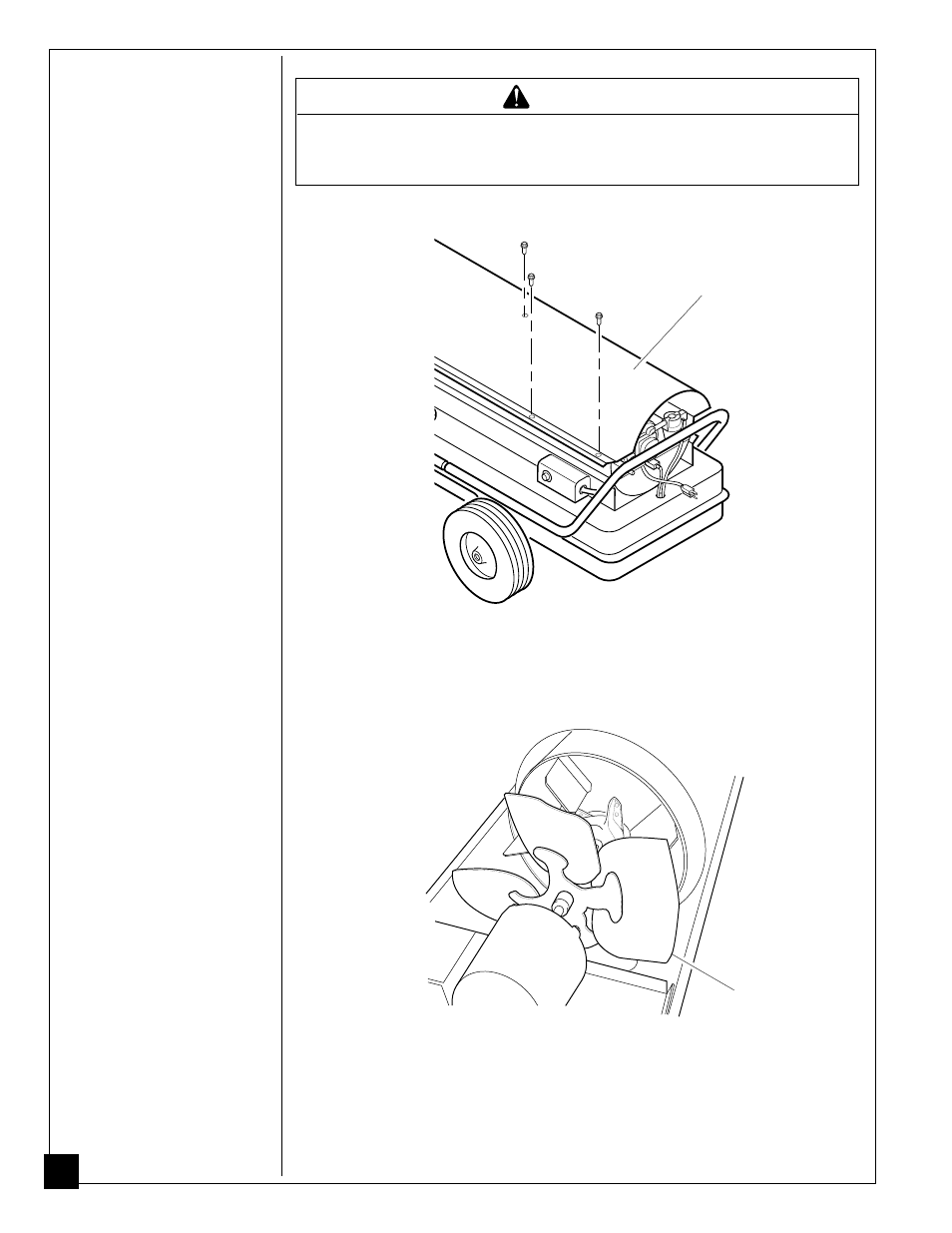 Service procedures, Warning | Master Lock B350EAI User Manual | Page 14 / 24