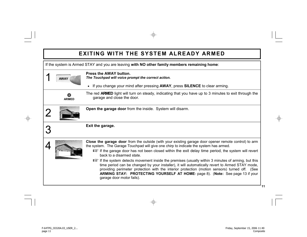 Master Lock F-64TPG User Manual | Page 11 / 40