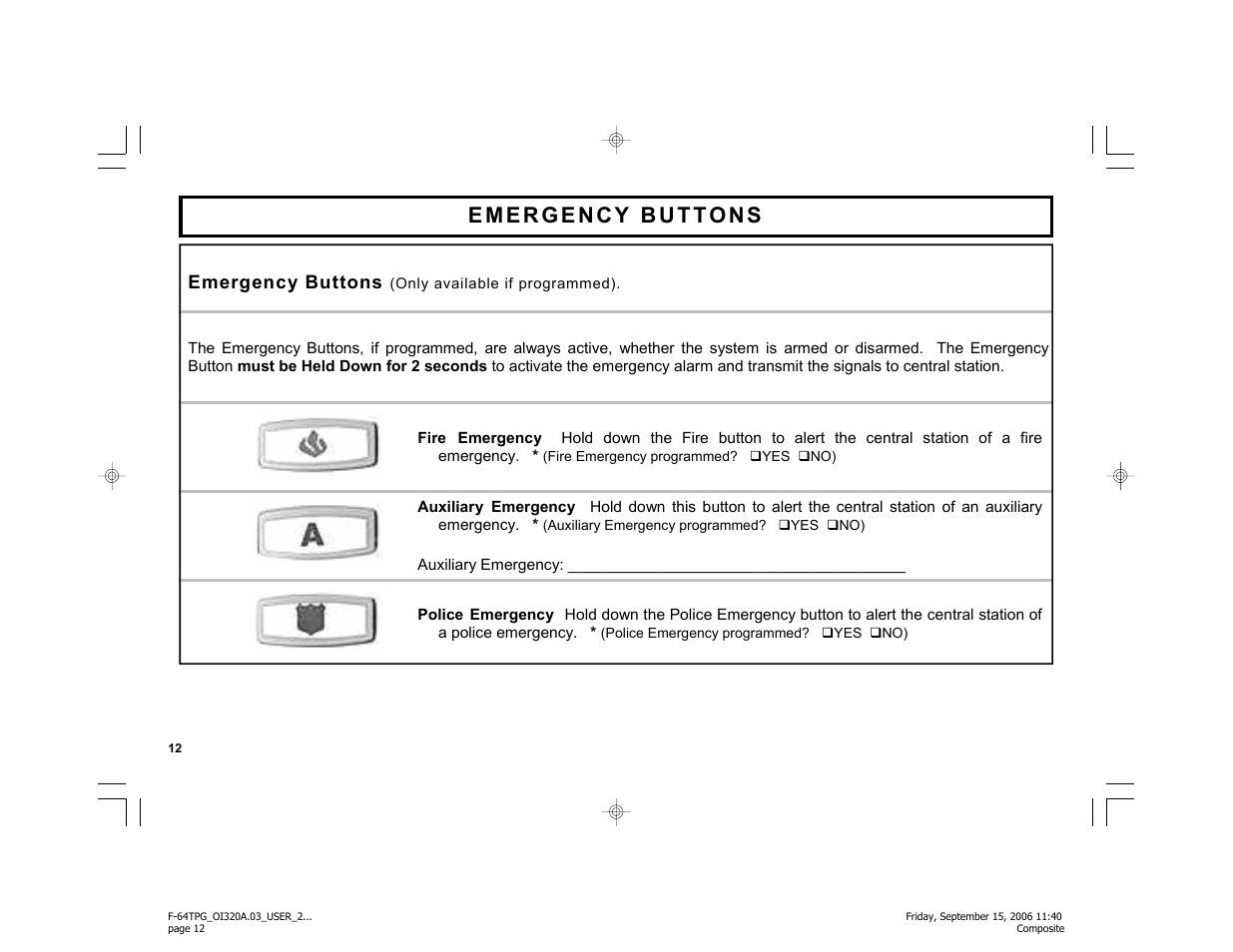 Master Lock F-64TPG User Manual | Page 12 / 40