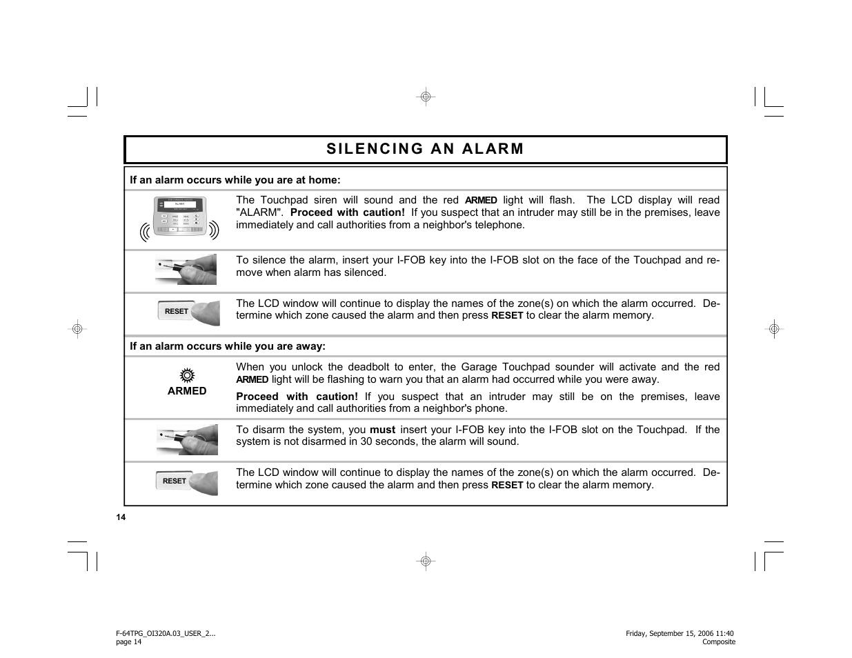 Master Lock F-64TPG User Manual | Page 14 / 40