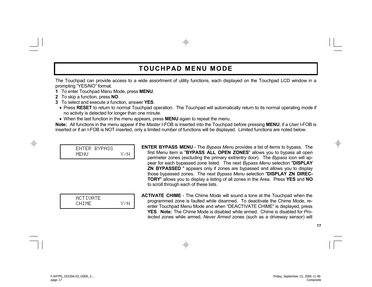 Master Lock F-64TPG User Manual | Page 17 / 40