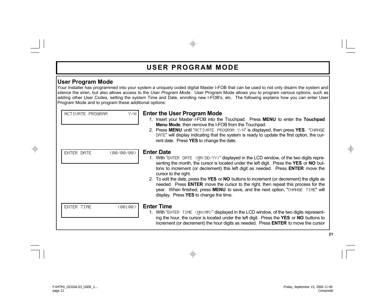 Master Lock F-64TPG User Manual | Page 21 / 40