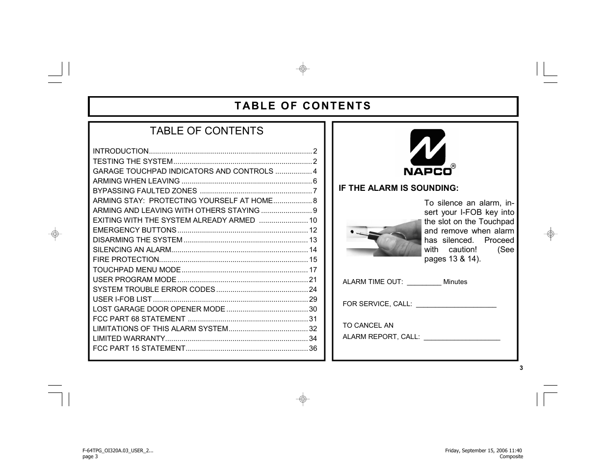 Master Lock F-64TPG User Manual | Page 3 / 40