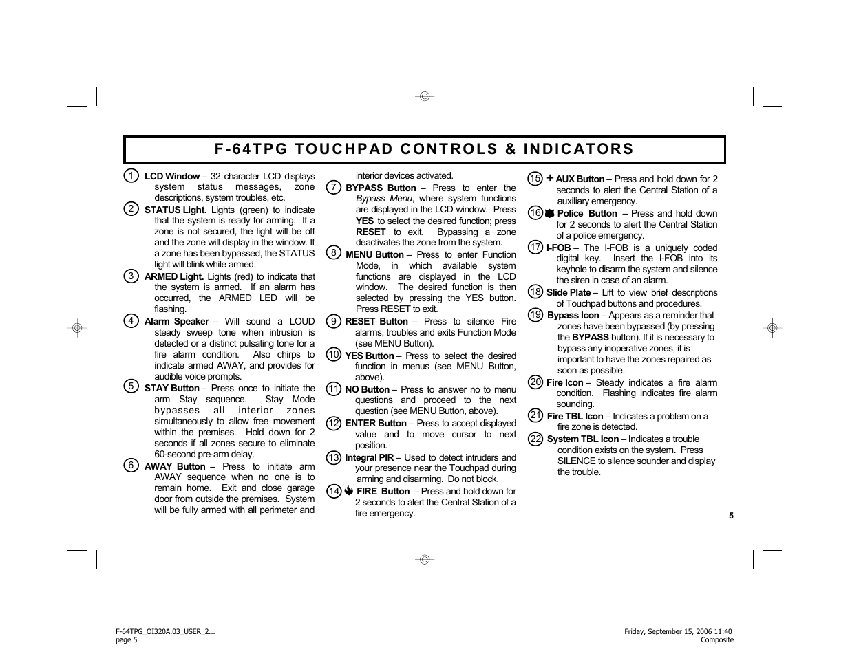 Master Lock F-64TPG User Manual | Page 5 / 40