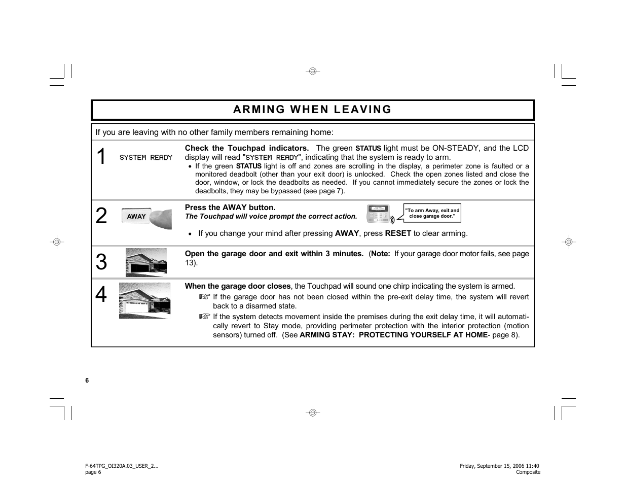 Master Lock F-64TPG User Manual | Page 6 / 40