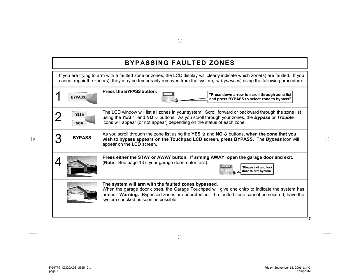 Master Lock F-64TPG User Manual | Page 7 / 40