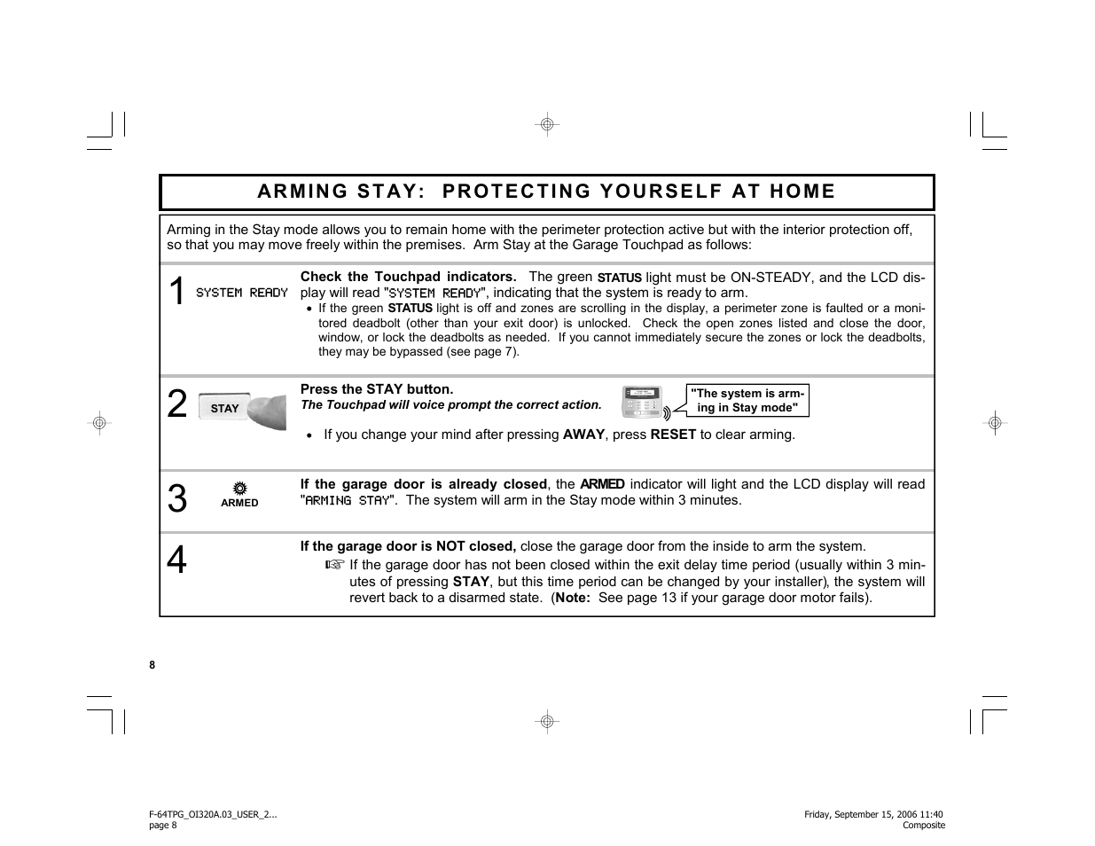 Master Lock F-64TPG User Manual | Page 8 / 40