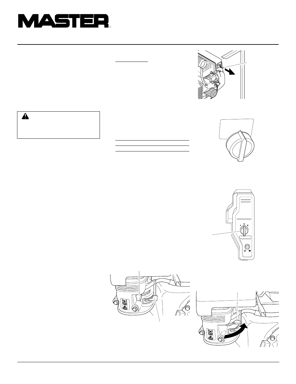 Portable gasoline generators, Operation, Continued | Prestart, Starting | Master Lock HWI3000 User Manual | Page 12 / 28