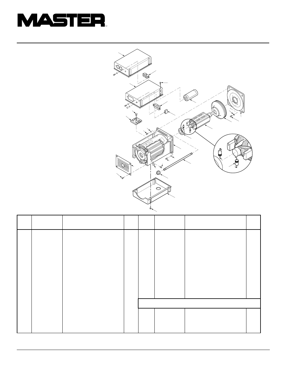 Portable gasoline generators, Illustrated parts list | Master Lock HWI3000 User Manual | Page 18 / 28