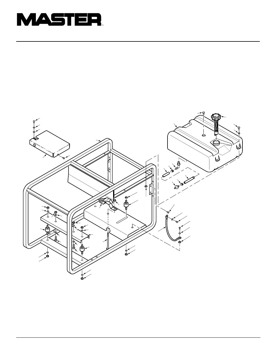 Portable gasoline generators, Illustrated parts list | Master Lock HWI3000 User Manual | Page 22 / 28