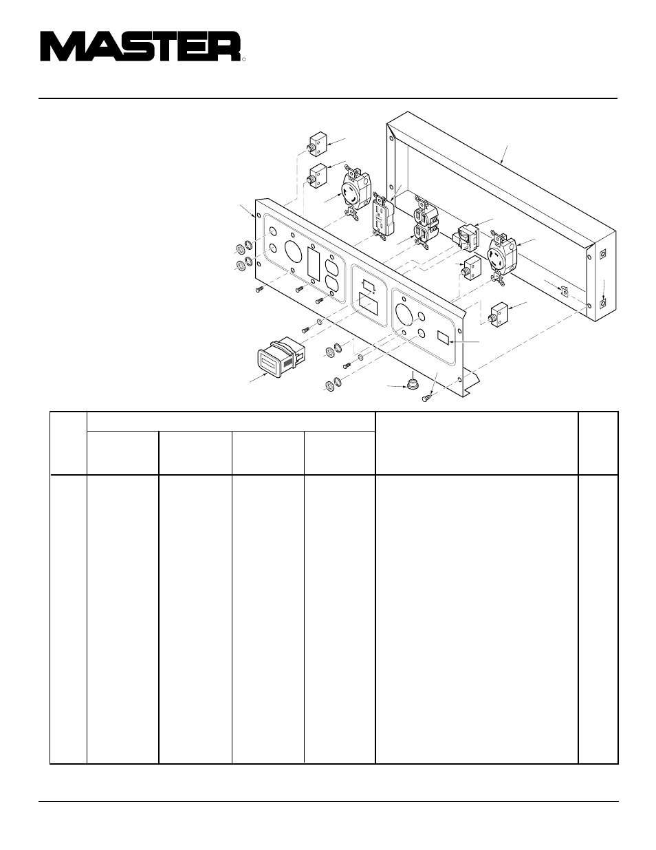 Portable gasoline generators, Illustrated parts list | Master Lock HWI3000 User Manual | Page 26 / 28