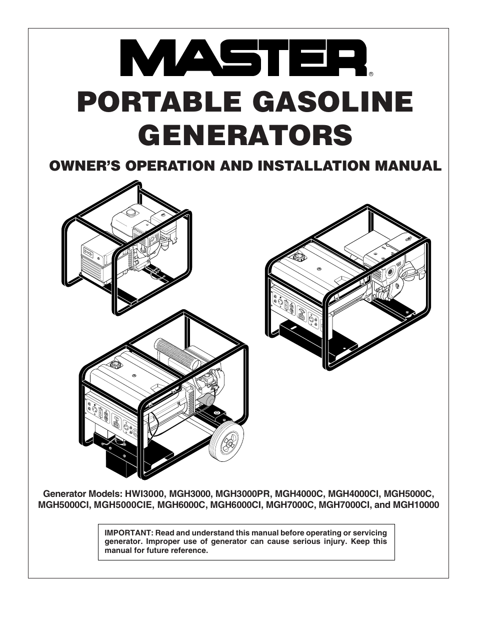 Master Lock MGH3000PR User Manual | 28 pages