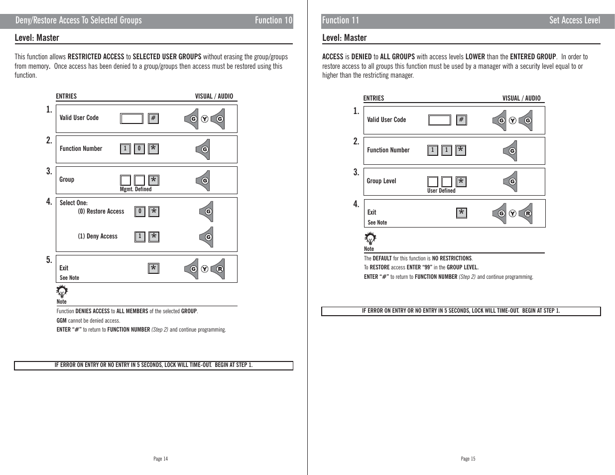 Master Lock E72 User Manual | Page 12 / 21