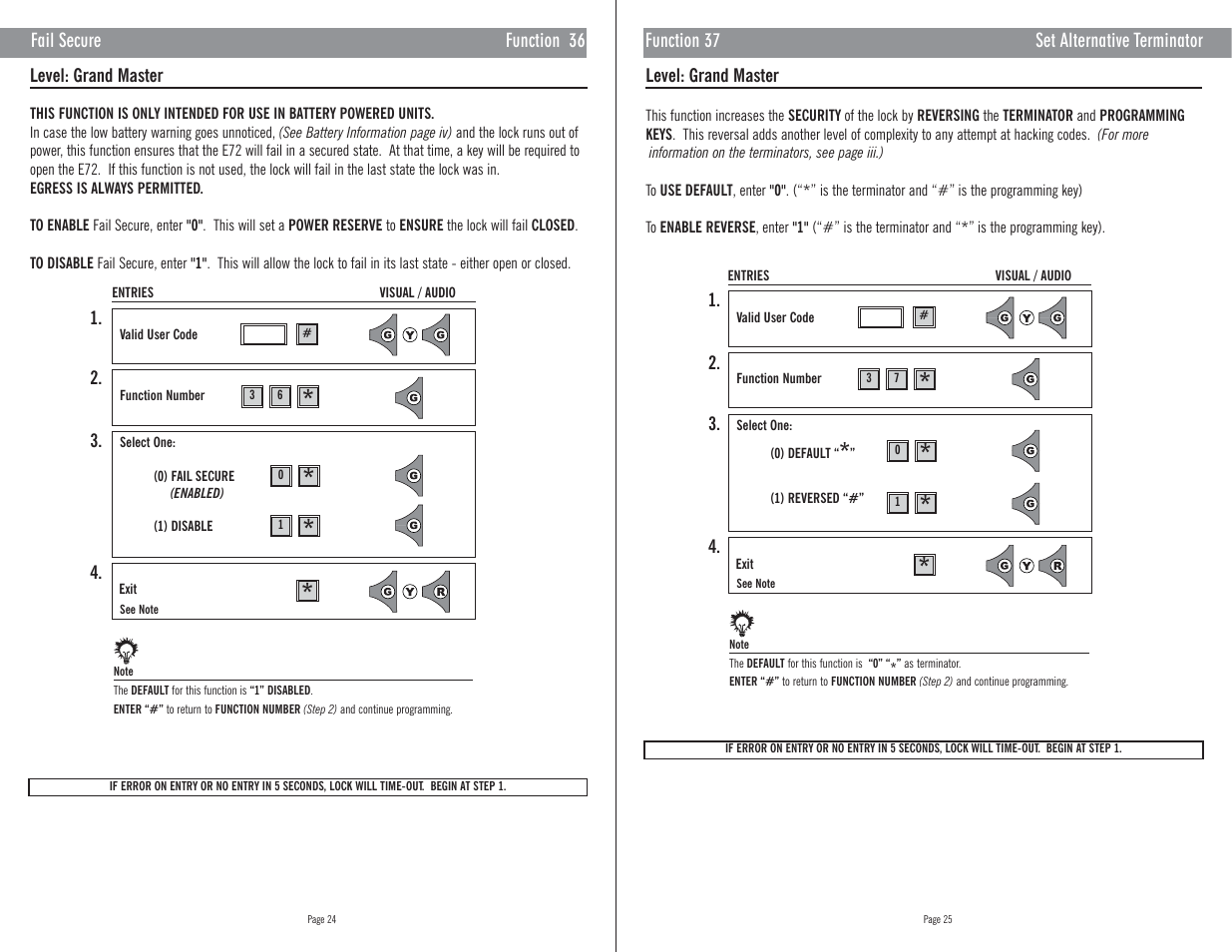 Master Lock E72 User Manual | Page 17 / 21