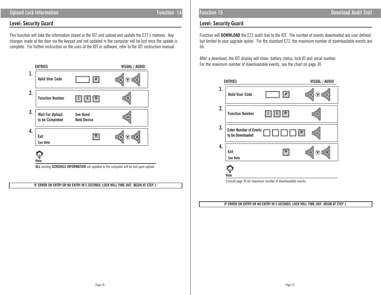 Master Lock E72 User Manual | Page 18 / 21