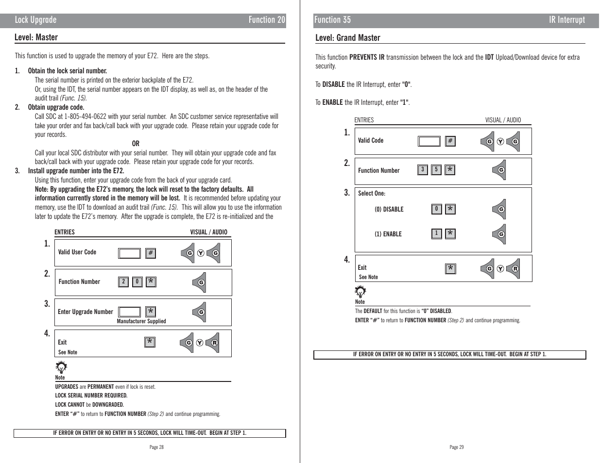 Master Lock E72 User Manual | Page 19 / 21