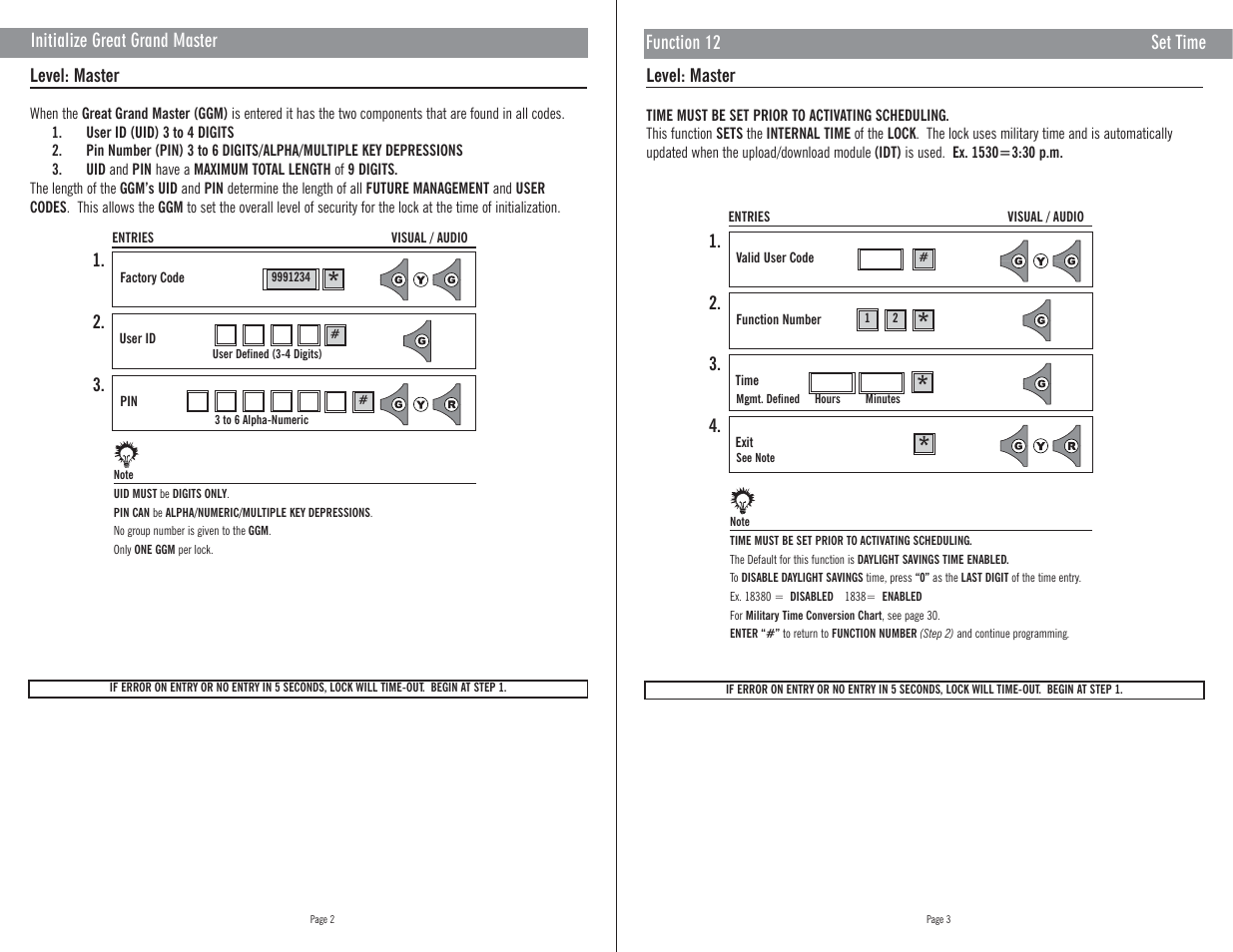Master Lock E72 User Manual | Page 6 / 21