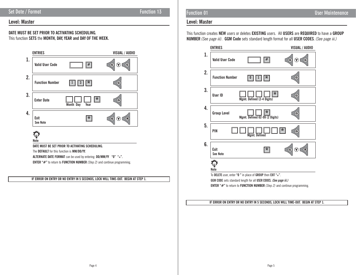 Master Lock E72 User Manual | Page 7 / 21