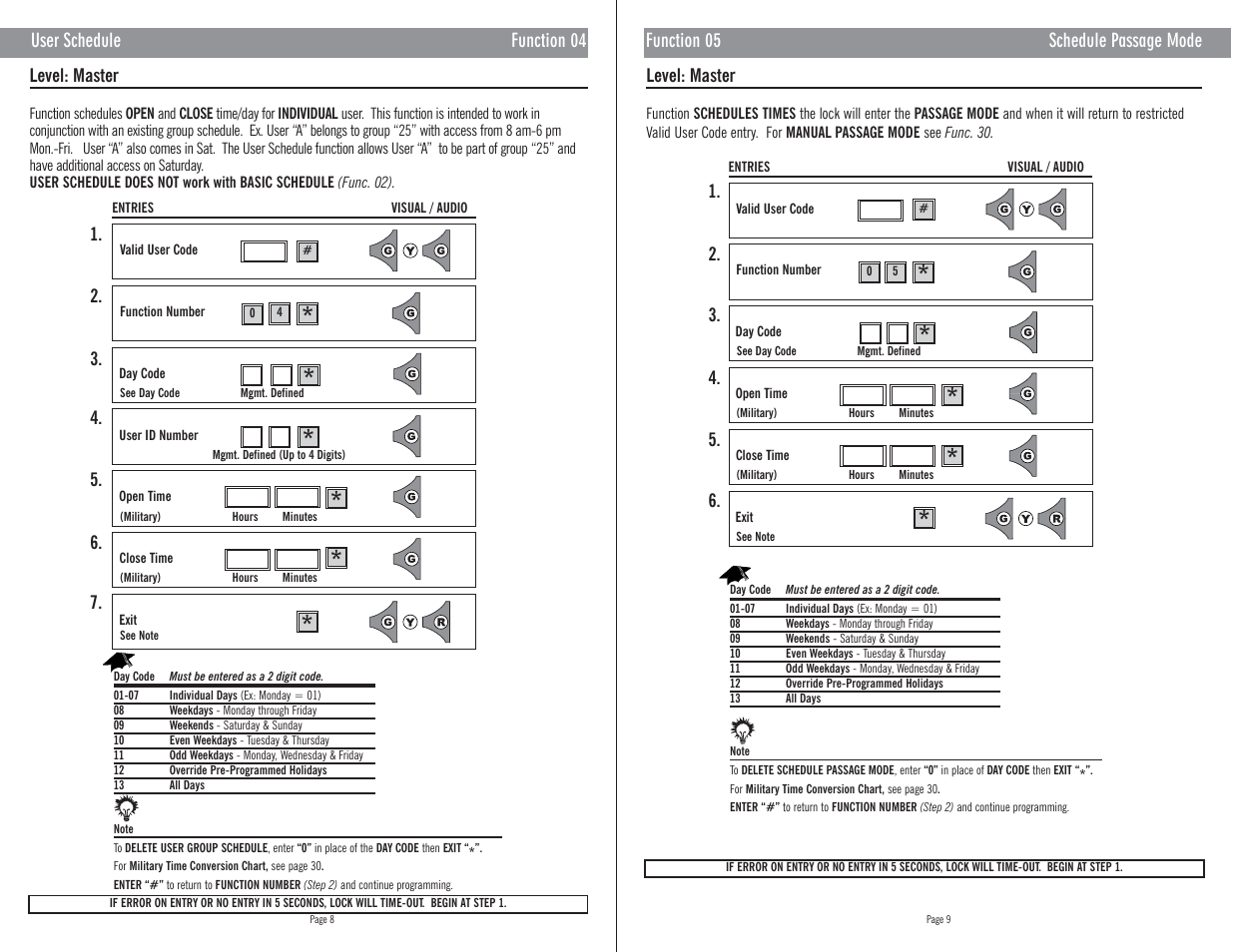 Master Lock E72 User Manual | Page 9 / 21