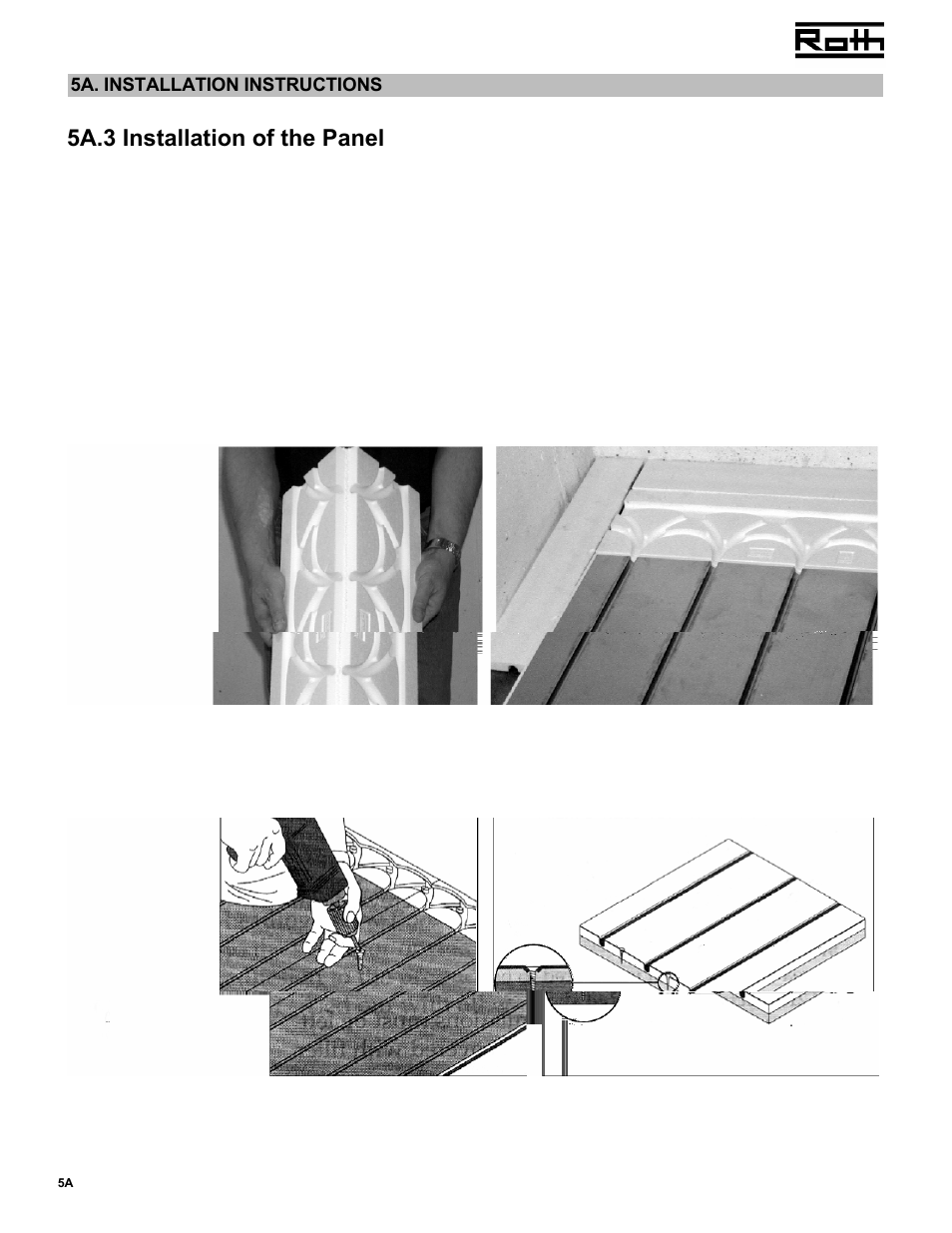 5a.3 installation of the panel | Master Lock RADIANT PANEL SYSTEM User Manual | Page 4 / 8