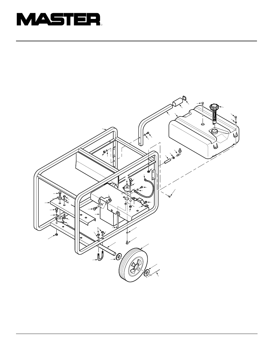 Portable gasoline generators, Illustrated parts list | Master Lock HWI3000 User Manual | Page 24 / 28