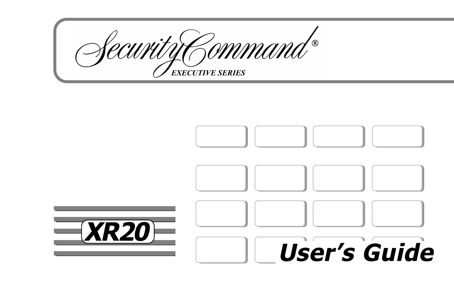 Master Lock XR20 User Manual | 44 pages