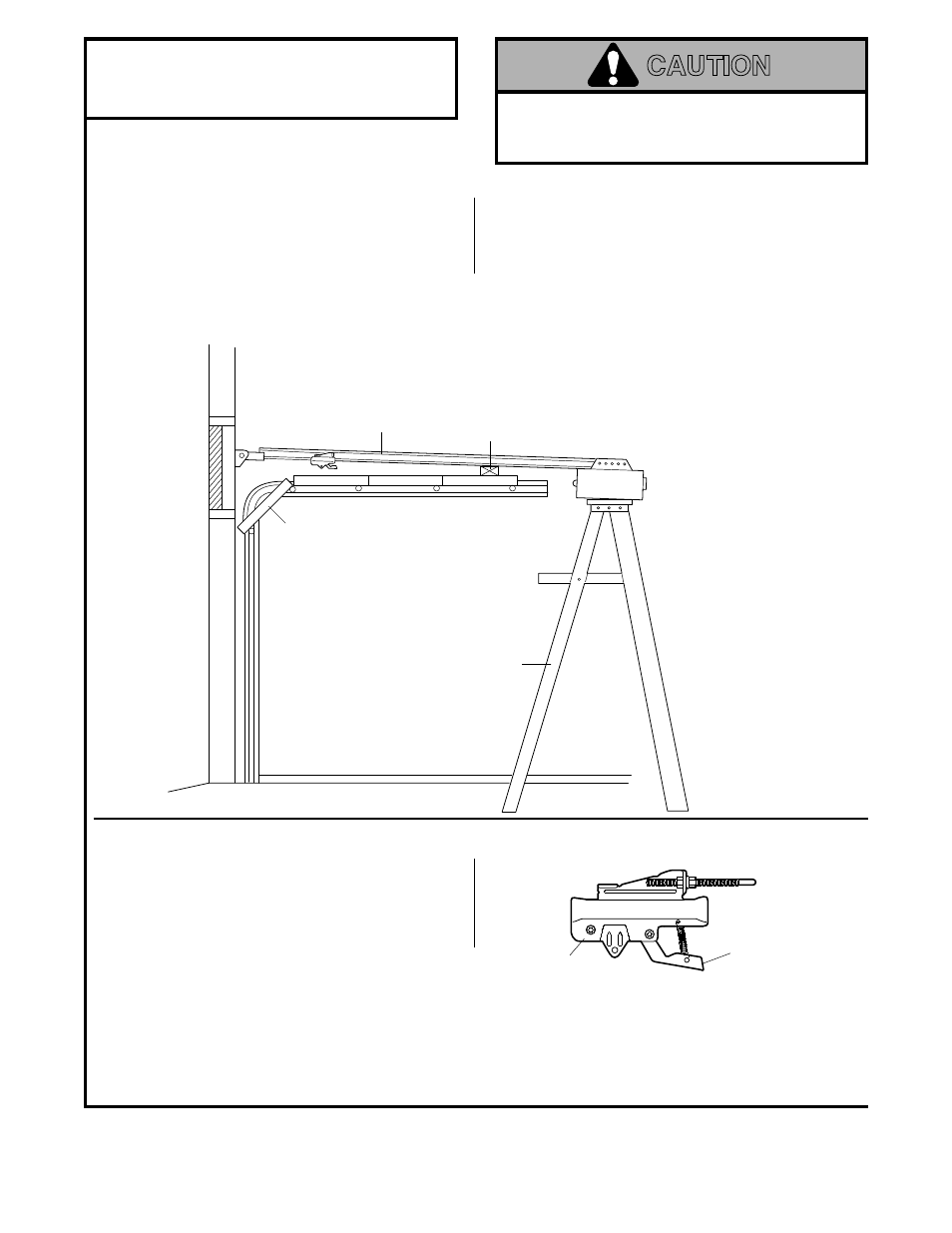 4) position the opener, Caution, Installation step 4 | Position the opener | Master Lock ATS 211 User Manual | Page 11 / 32