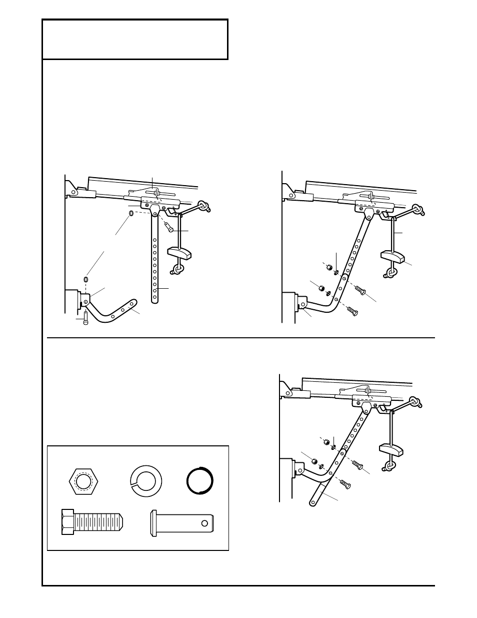 12) connect door arm to trolley, Installation step 12, Connect door arm to trolley | Master Lock ATS 211 User Manual | Page 20 / 32