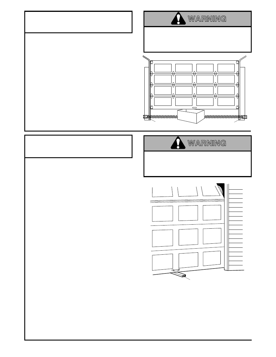 3) test the safety reversing sensor, 4) test the safety reverse system, Warning | Adjustment step 4, Adjustment step 3 | Master Lock ATS 211 User Manual | Page 23 / 32