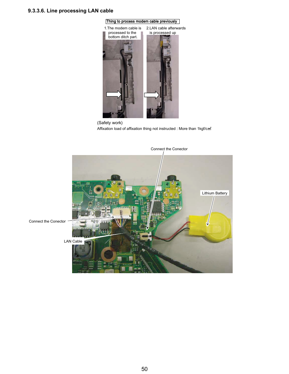 Line processing lan cable | Matsushita CF-T5LWETZ1 2 User Manual | Page 50 / 104