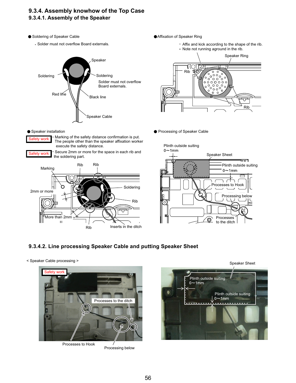 Assembly of the speaker | Matsushita CF-T5LWETZ1 2 User Manual | Page 56 / 104