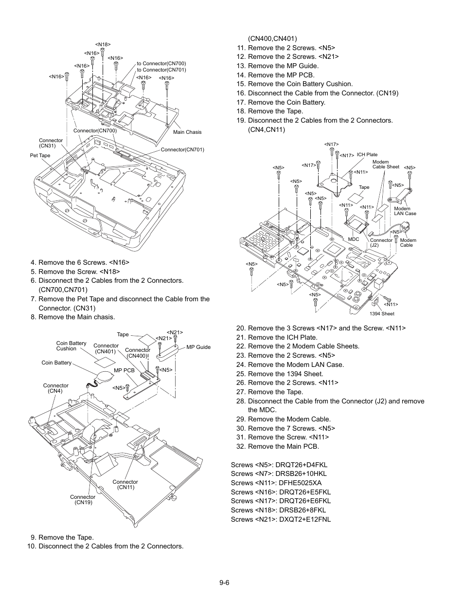 Matsushita CF-30 User Manual | Page 28 / 81