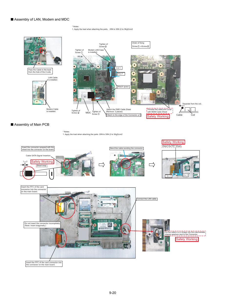 Safety working | Matsushita CF-30 User Manual | Page 42 / 81