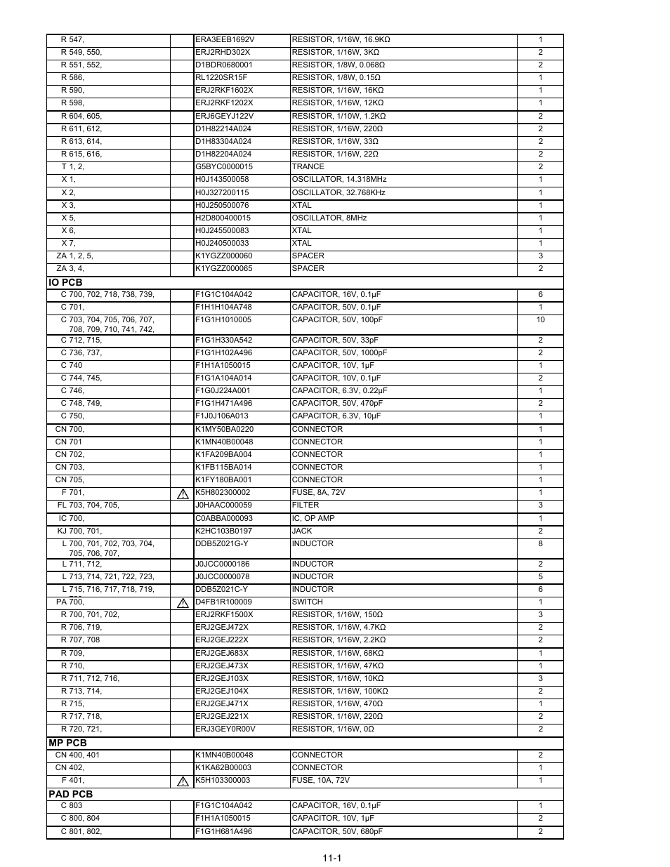 Matsushita CF-30 User Manual | Page 79 / 81