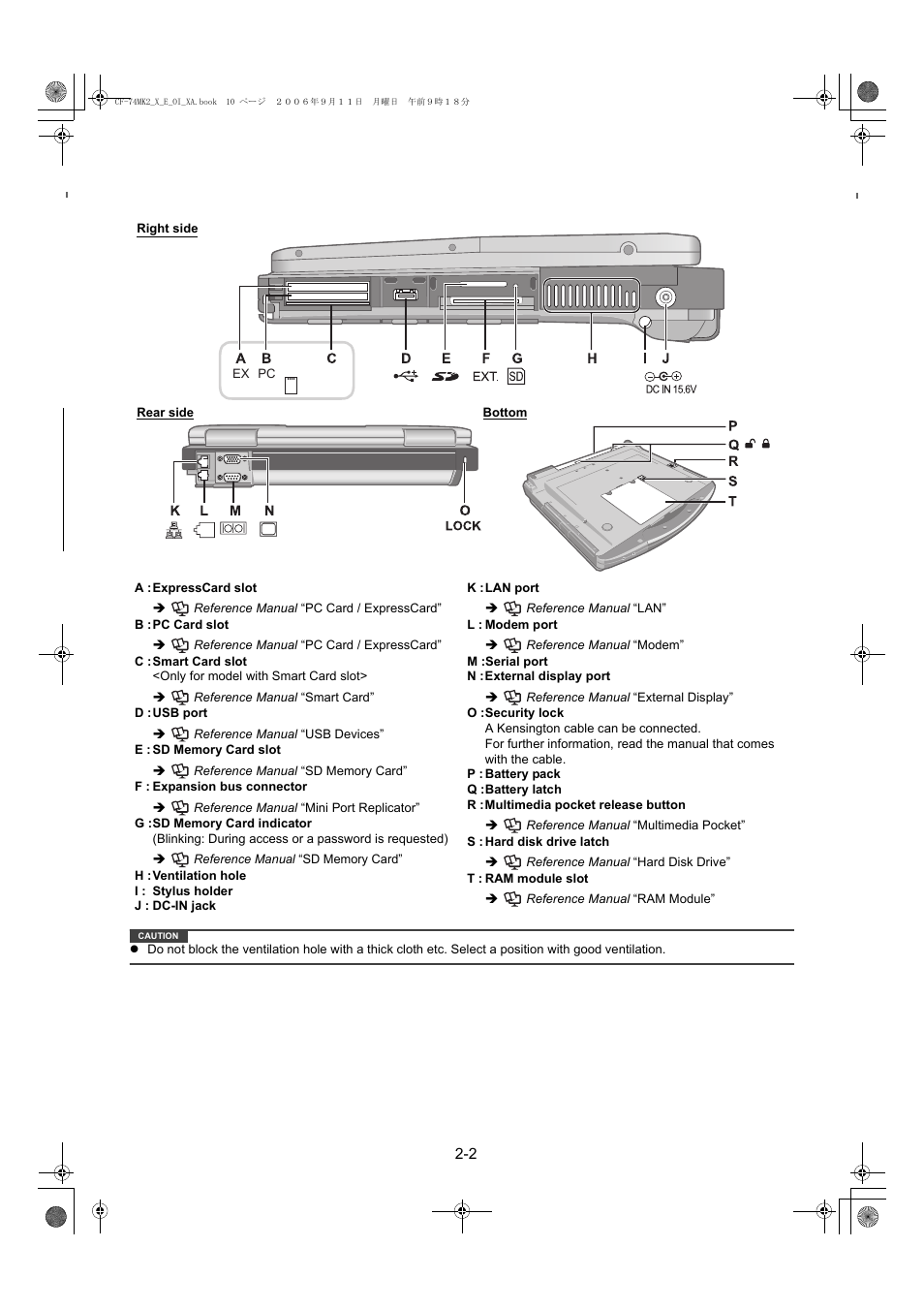 Matsushita CF-74ECBAXBM User Manual | Page 10 / 50