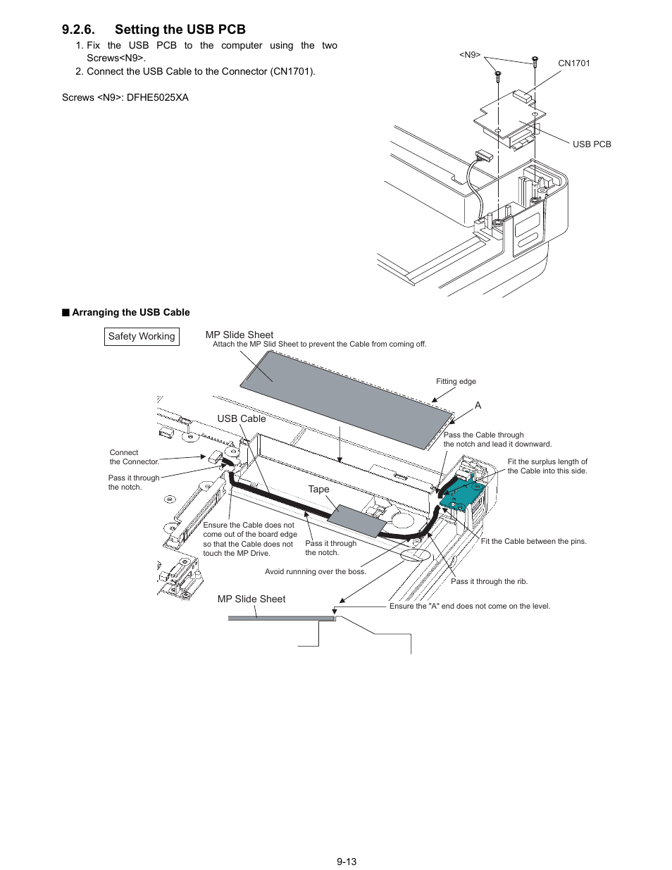 Setting the usb pcb | Matsushita CF-74ECBAXBM User Manual | Page 35 / 50