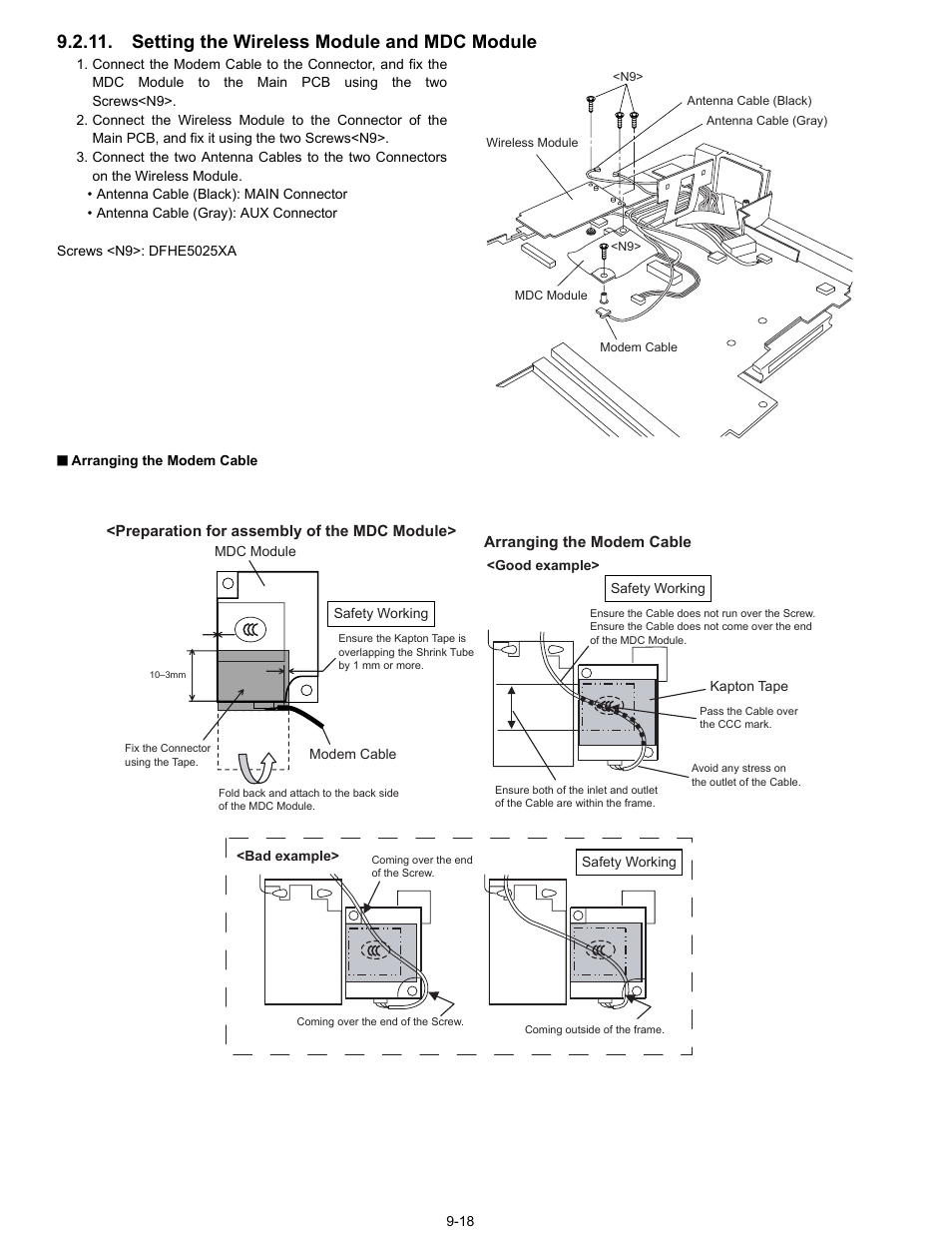 Setting the wireless module and mdc module | Matsushita CF-74ECBAXBM User Manual | Page 40 / 50
